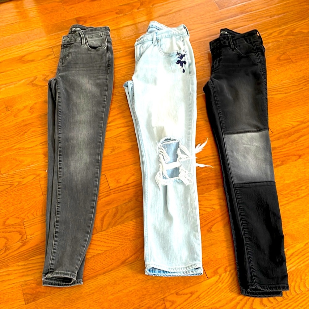 Bundle of 3 Size 2 Petite  Fashion Denim.